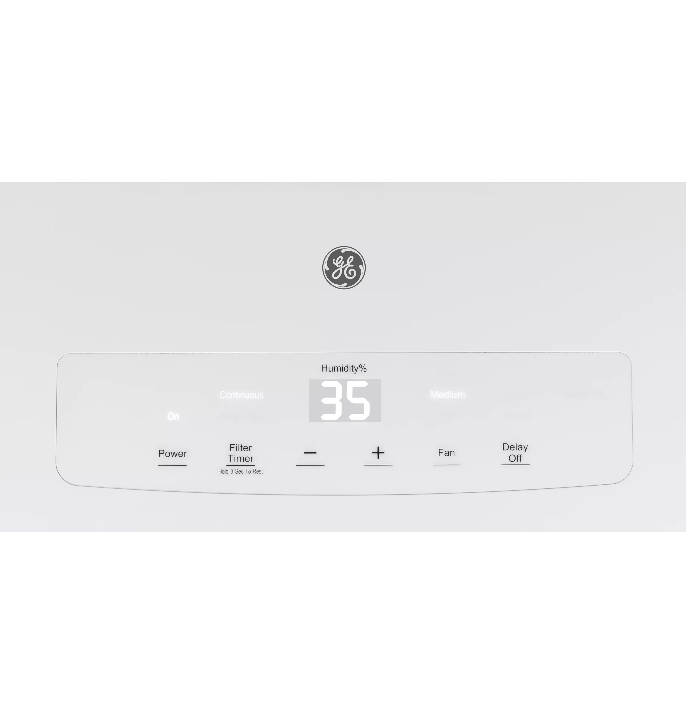 GE® 20 Pt Portable Dehumidifier for Damp Spaces, White, ADEW20LY