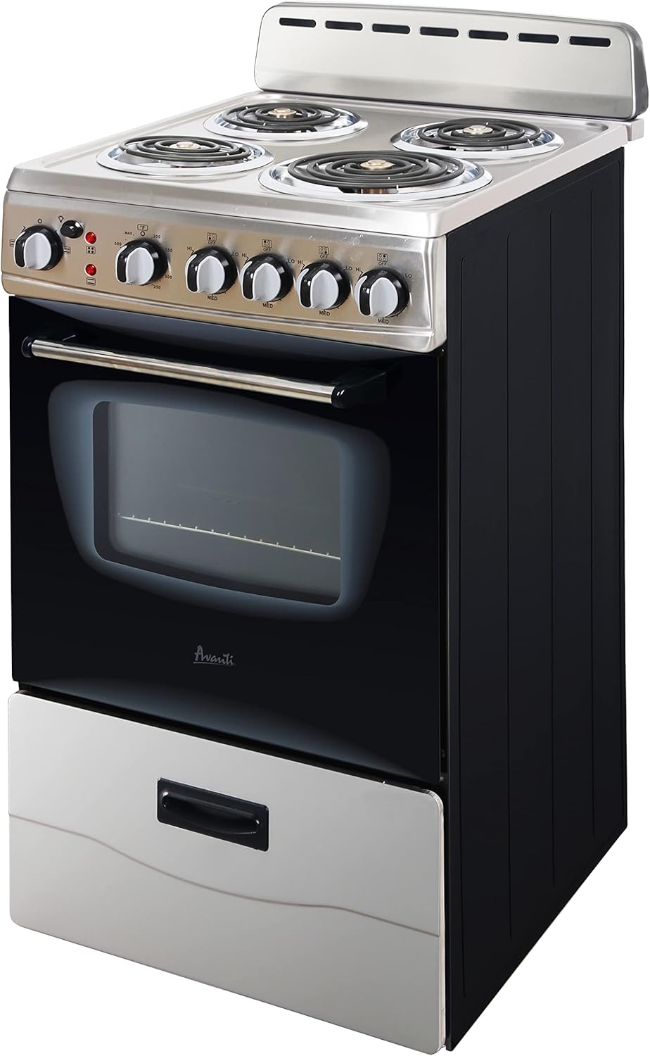 Avanti ERU200P3S ERU200 20" Electric Range Oven with Framed Glass Door, in Stainless Steel