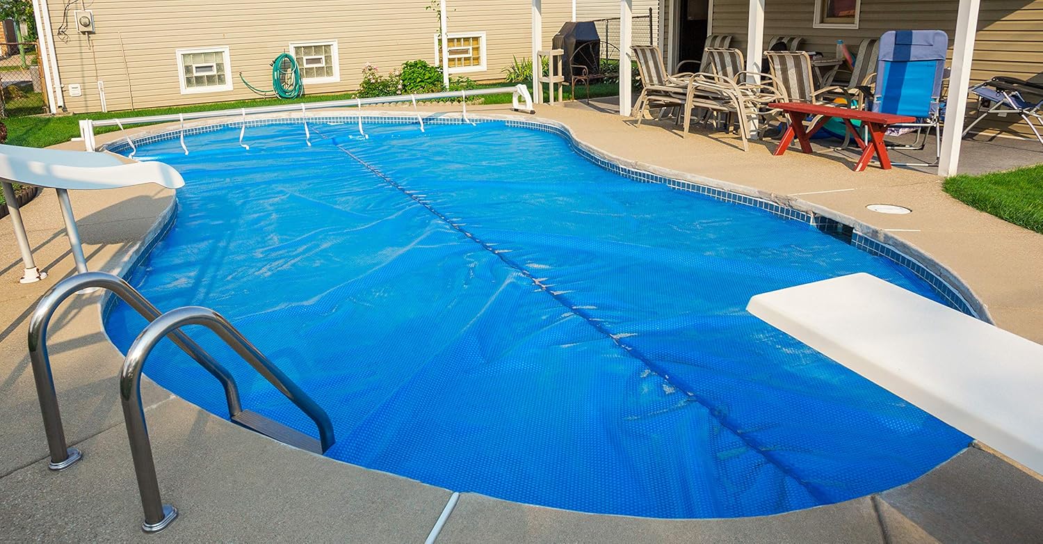 Sun2Solar Blue 20 ft. x 50 ft. Rectangle Solar Cover | 800 Series Style | Heat Retaining Blanket for In-Ground and above-Ground Rectangular Swimming Pools | Use Sun to Heat Pool | Bubble-Side Down