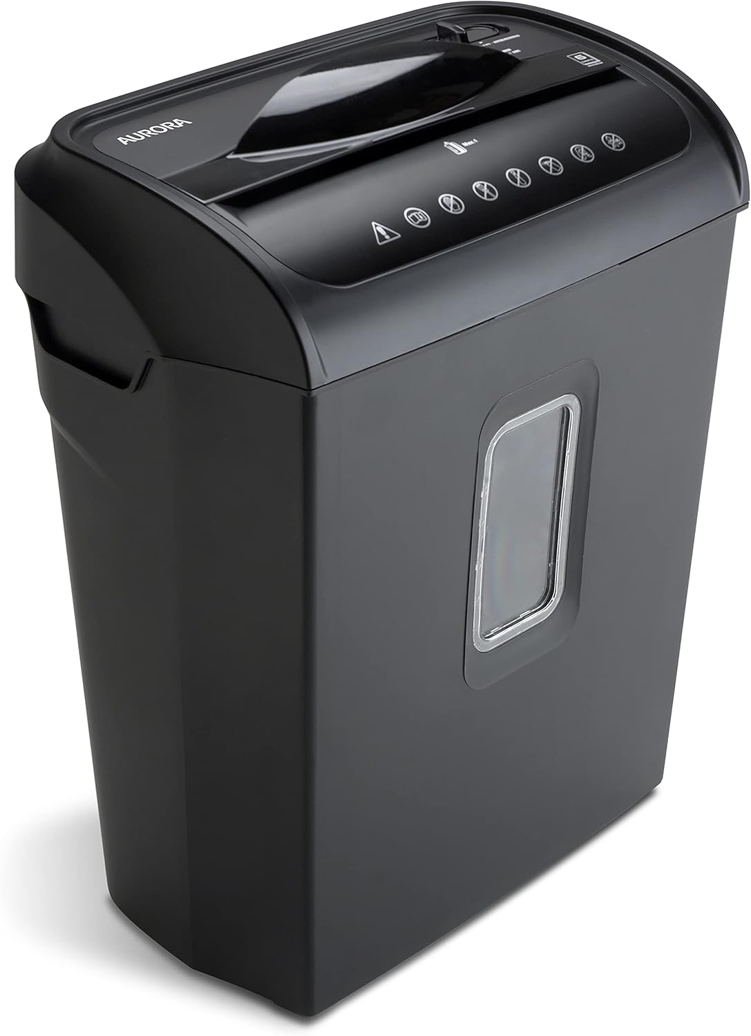 Aurora High-Security 6-Sheet Micro-Cut Paper Credit Card Shredder, Large 3.5-Gallon Wastebasket, 4-Minute Continuous Shredding Time, Security Level P-4 Pack of 2