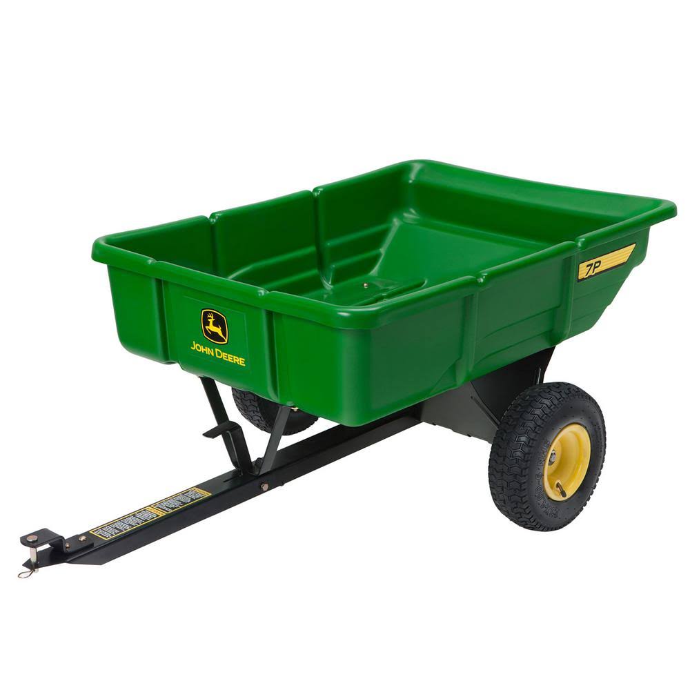 John Deere 450 lb. 7 Cu. ft. Tow-Behind Poly Utility Cart