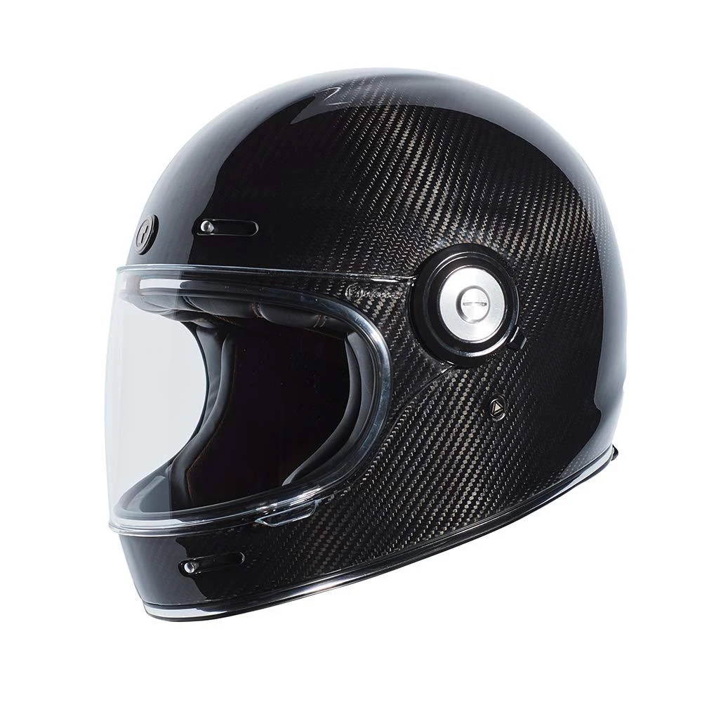 Torc T-1 Retro Full Face Helmet - Gloss Carbon Fiber