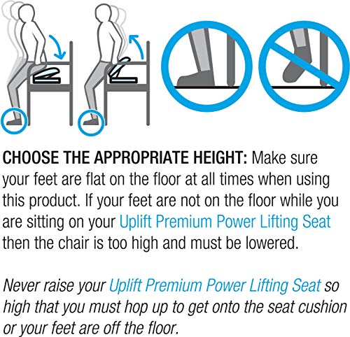 Carex Premium Power 20 inch Chair Lift for Stand Assist - Chair Lift Assist Devices for Easy Lift Assist - Fully Electric Power Seat for 100% Sit to Stand Lift Supports up to 300 lbs