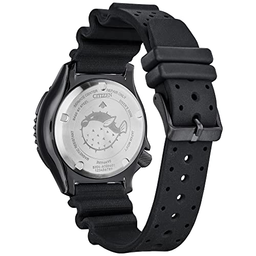 Citizen Men's Promaster Sea Automatic Polyurethane Strap Watch, 3- Hand Date and Date, Rotating Bezel, Anti-reflective Sapphire Crystal, Luminous Hands and Markers