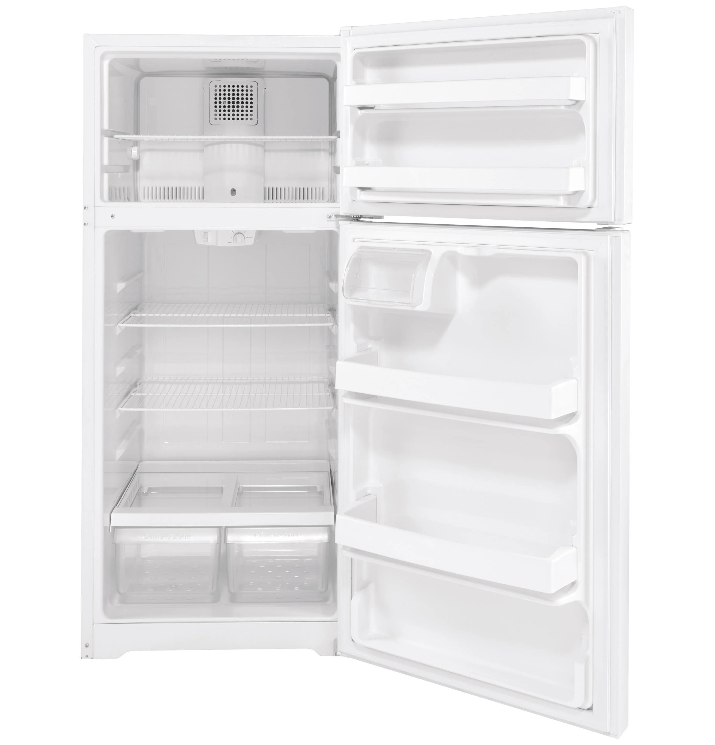 GE 28 Inch Freestanding Top Freezer Refrigerator with 16.63 cu. Ft