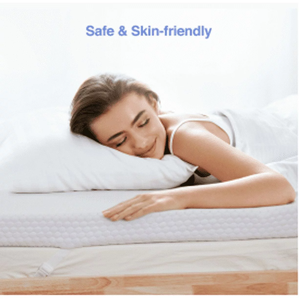 2 inch Non-Slip Design Gel Memory Foam Mattress Topper with Removable & Washable Cover for Cooling Sleep,Pressure Relief ,CertiPUR-US Certified - Full
