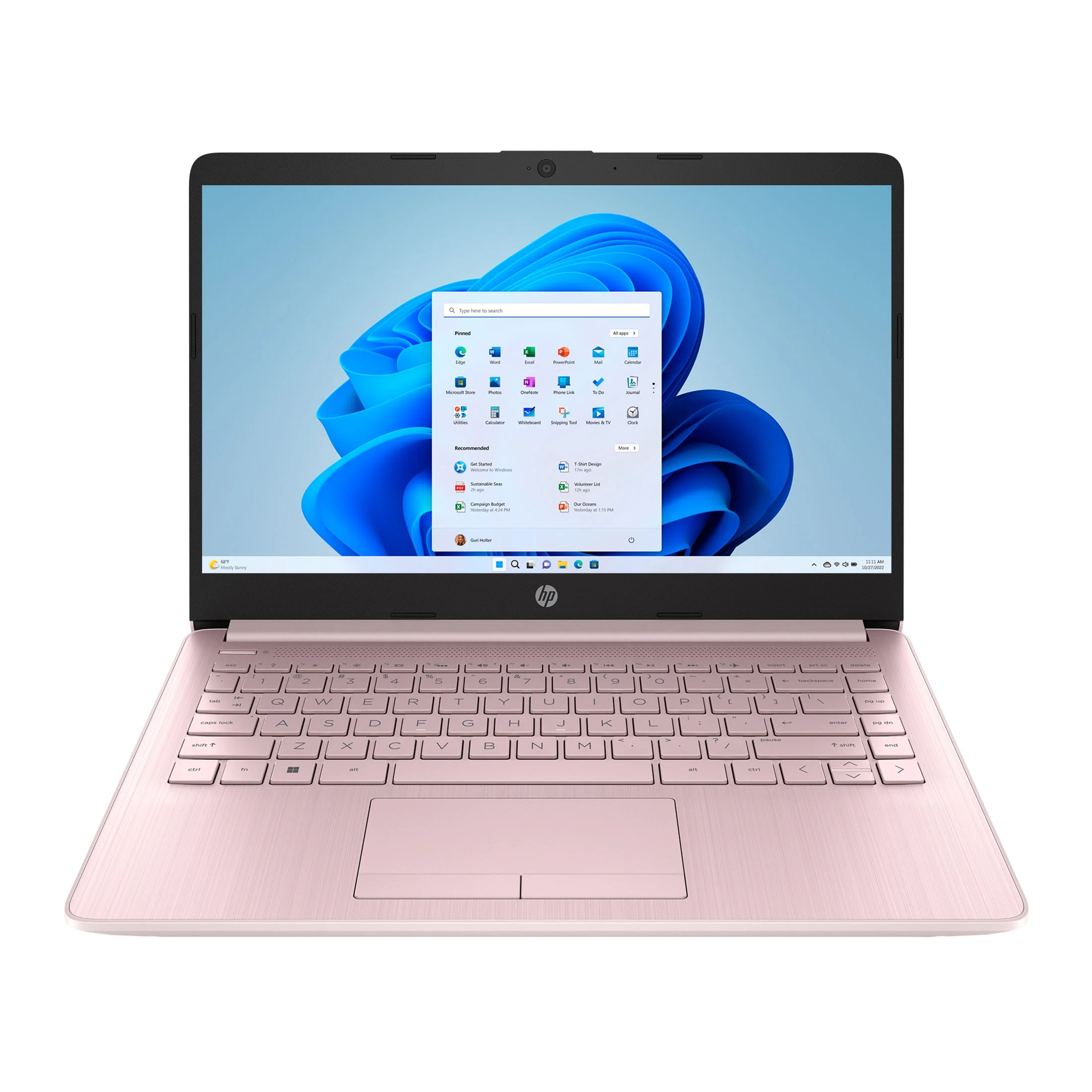 HP Stream 14 inch Laptop Intel Processor N4102 4GB RAM 64GB eMMC Pink (12-mo. Microsoft 365 included)