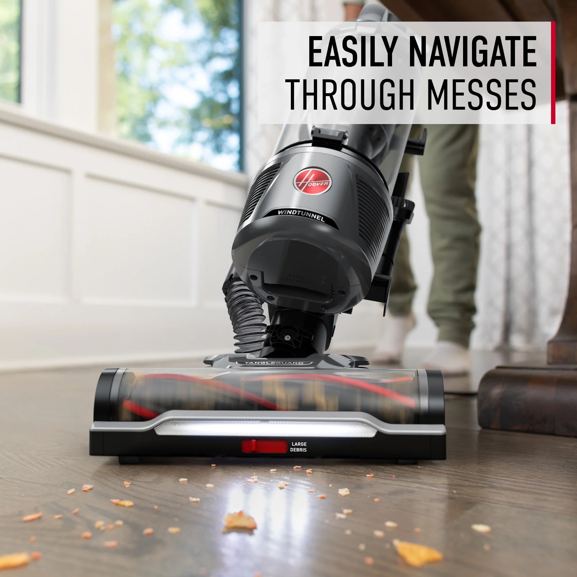 Hoover WindTunnel Tangle Guard Bagless Upright Vacuum Cleaner, UH77110, New