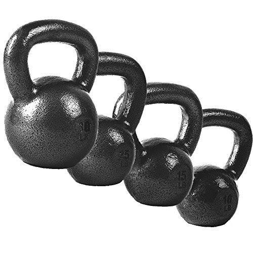 Cap Barbell Cast Iron Kettlebell, Black