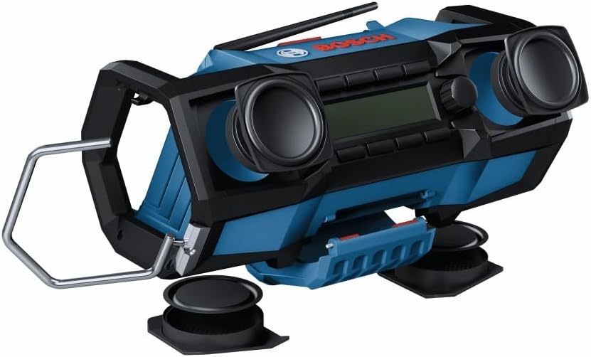 BOSCH GPB18V-2CN 18V Compact Jobsite Radio with Bluetooth® 5.0, Black