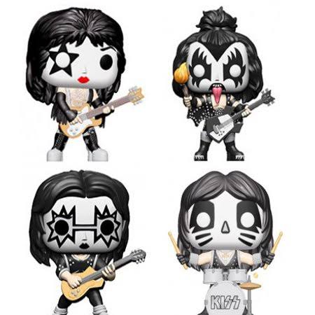 Kiss Funko Pop! Rocks Starchild, Demon, Spaceman u0026 Catman Set of 4 Vinyl Figures