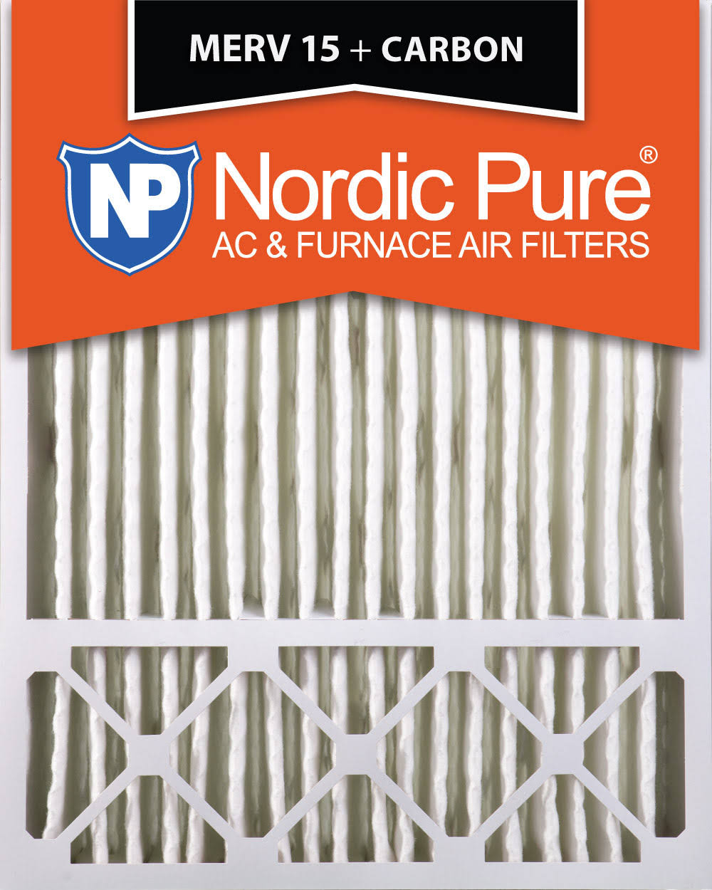 Nordic Pure 20x25x5 MERV 15 Pleated Plus Carbon Lennox X6673 Replacement AC Furnace Air Filter 1 Pack