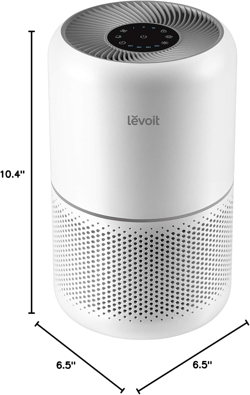 LEVOIT Air Purifiers, White & Air Purifiers for Bedroom Home, HEPA Filter Cleaner, White & Air Purifier for Home Allergies Pets Hair in Bedroom, HEPA Filter, White