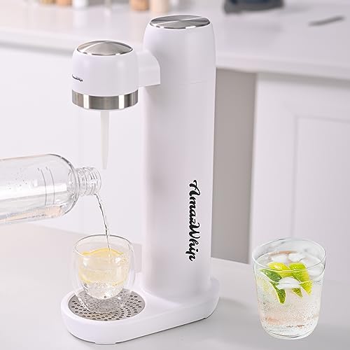 AmazWhip Sparking Water Maker, Household Portable Bubble Water Machine With 2 CO2 Gas Cylinders, CO2 Soda Maker Machine For Carbonated Beverage Homemade