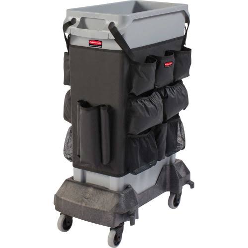 Rubbermaid Slim Jim Caddy Bag, 19 Compartments, 10.25W x 19H, Black