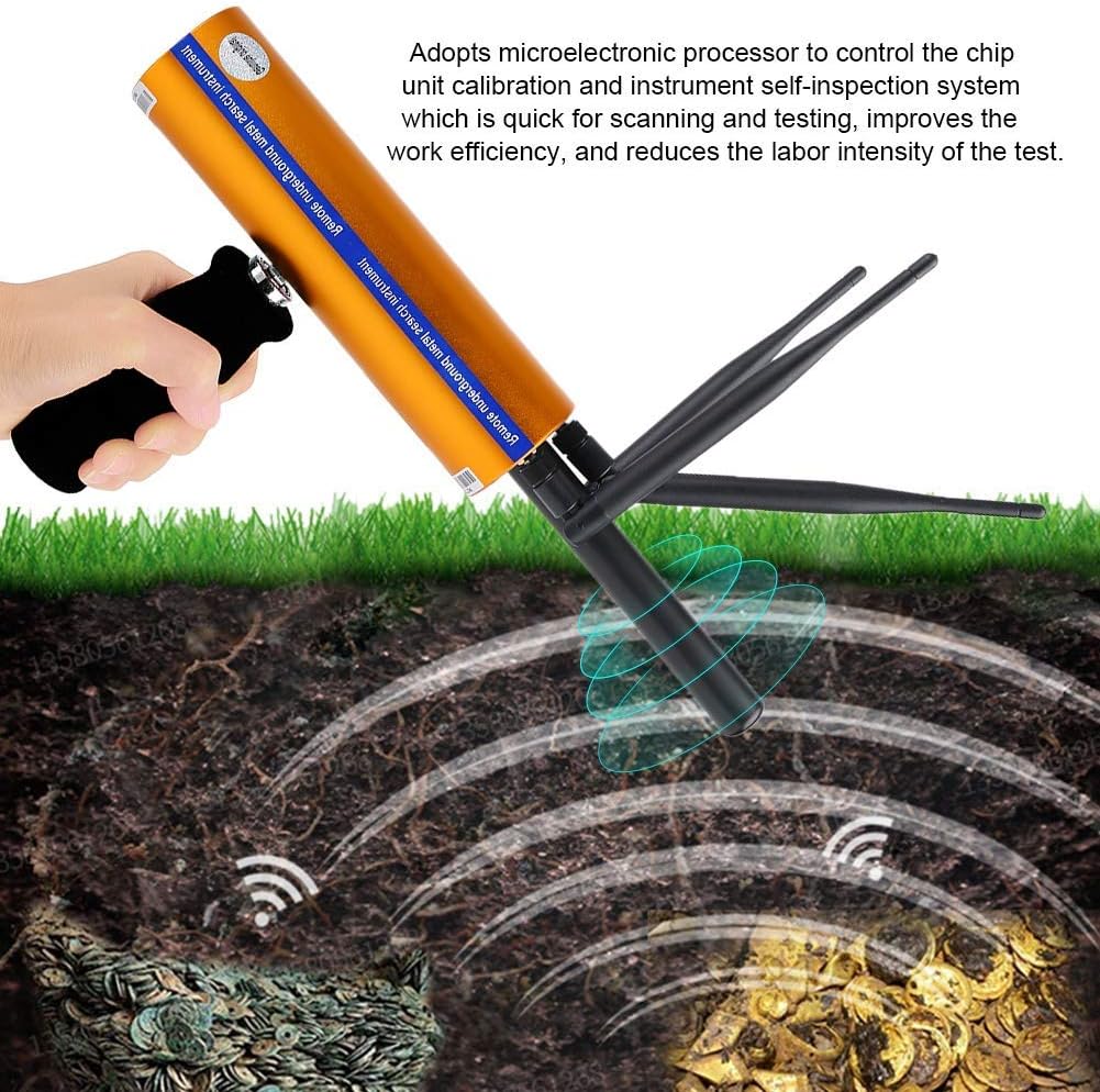 Metal Detector, 100-240V 1400Meters Treasure Scanner, Underground Metal Detector Locator for Gold/Silver/Copper/Precious Stones(US Plug)