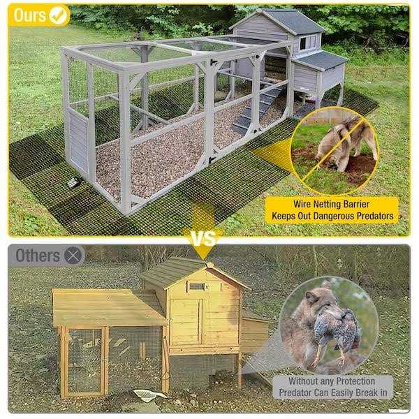 aivituvin Bottom Extension Wire Mesh for Chicken Coop AIR84 - Pet Supplies online store