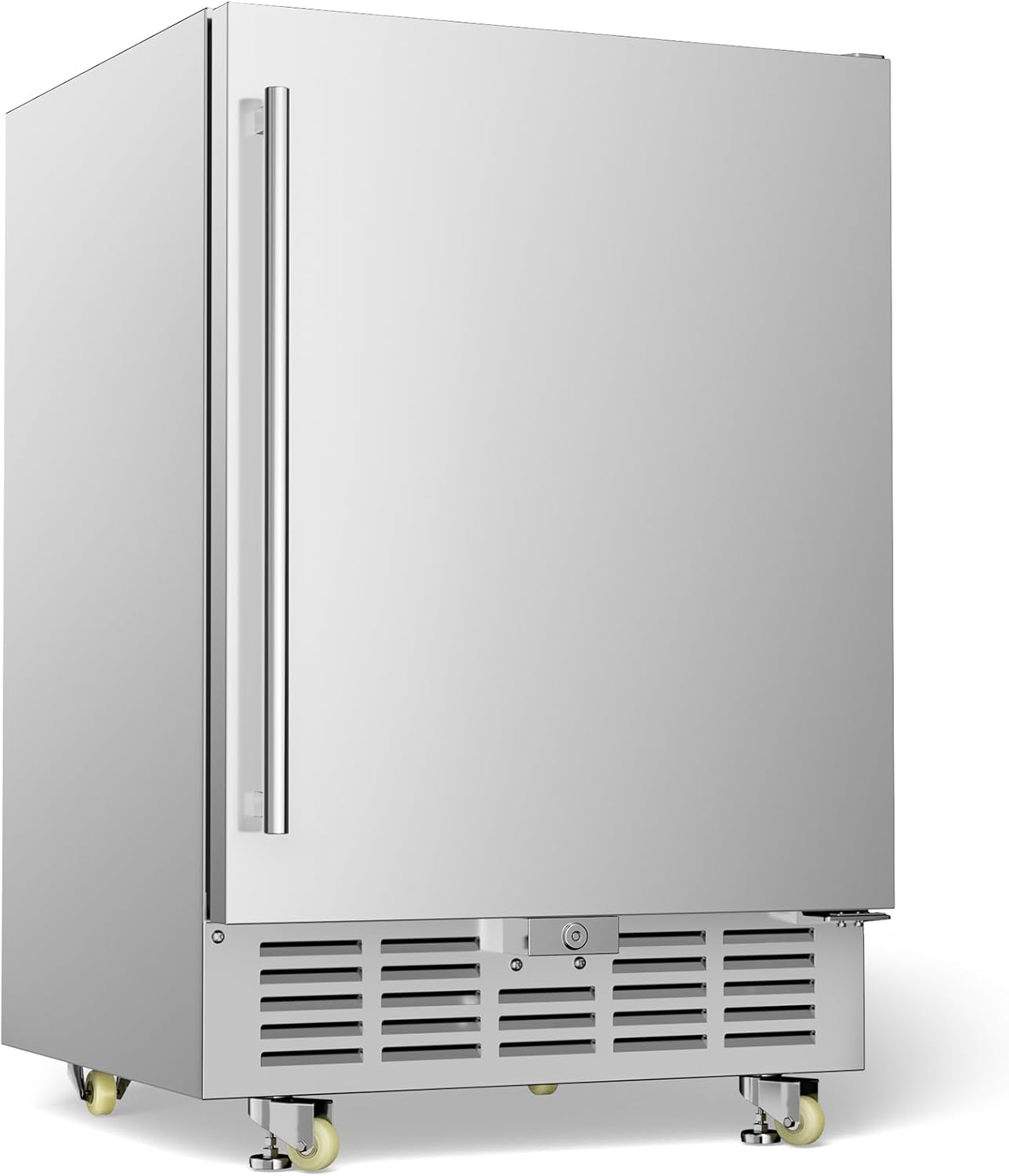 24 Inch Outdoor Beverage Refrigerator and 24 Inch Wine Cooler, Stainless Steel Outdoor Beverage Fridge for Outdoor Kitchen and Patio