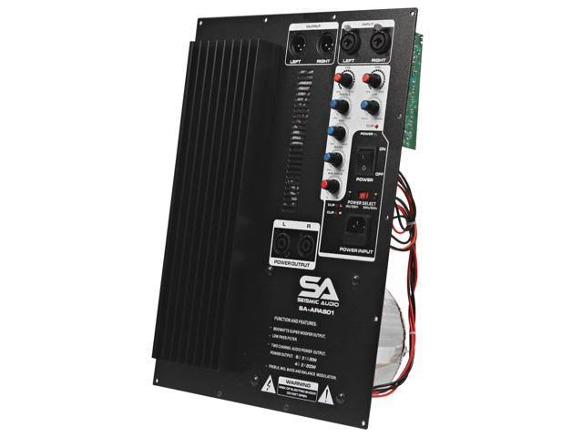 Seismic Audio - SA-APAS01 - 500 Watt Plate Amplifier for Pa/dj Subwoofer Cabinets with 2 Satellite Outputs