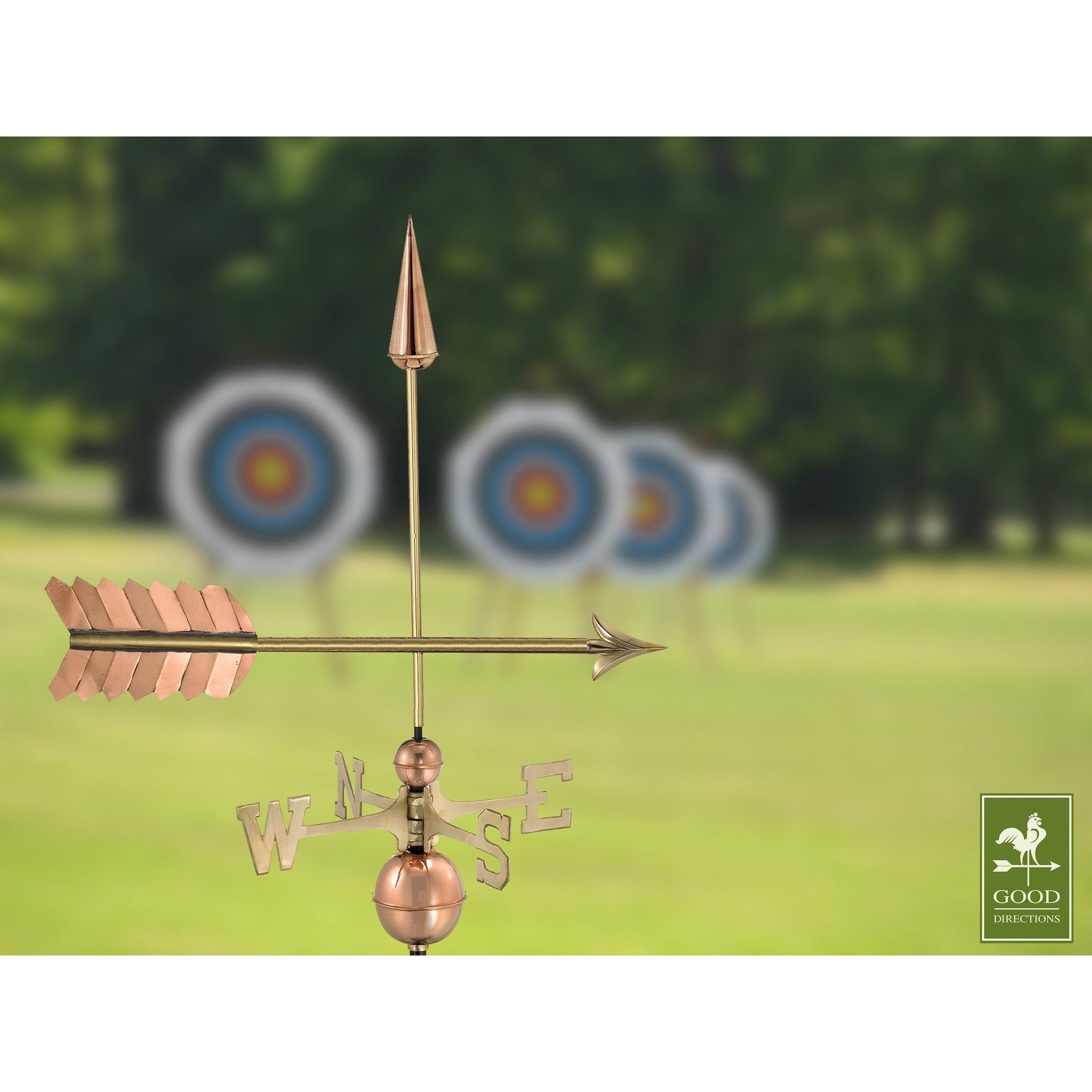 Good Directions - Arrow Polished Copper Weathervane