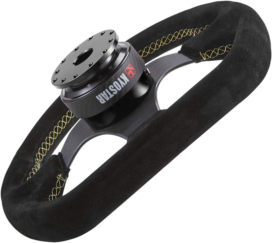 WKD Titanium Steering Wheel Quick Release Hub Adapter Snap Off Boos Kit Black #8313