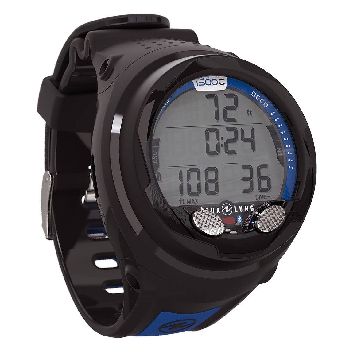 Aqua Lung i300C Dive Wrist COMPUTER, Black / Blue