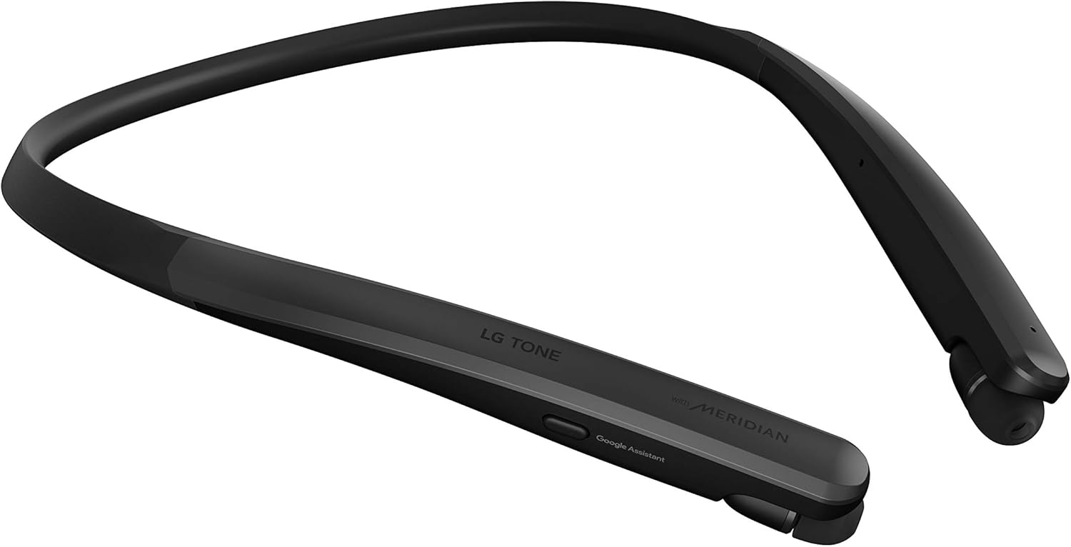 LG Tone Flex HBS-XL7 Bluetooth Wireless Stereo Neckband Earbuds with 32-Bit Hifi DAC Tune by Meridian Audio, Black