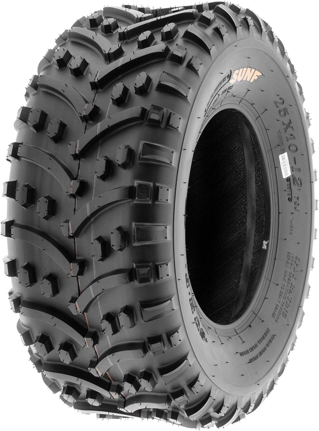 SunF 22x11-8 ATV UTV Tire 22x11x8 Knobby Tubeless PR A032 - PAIR of 2