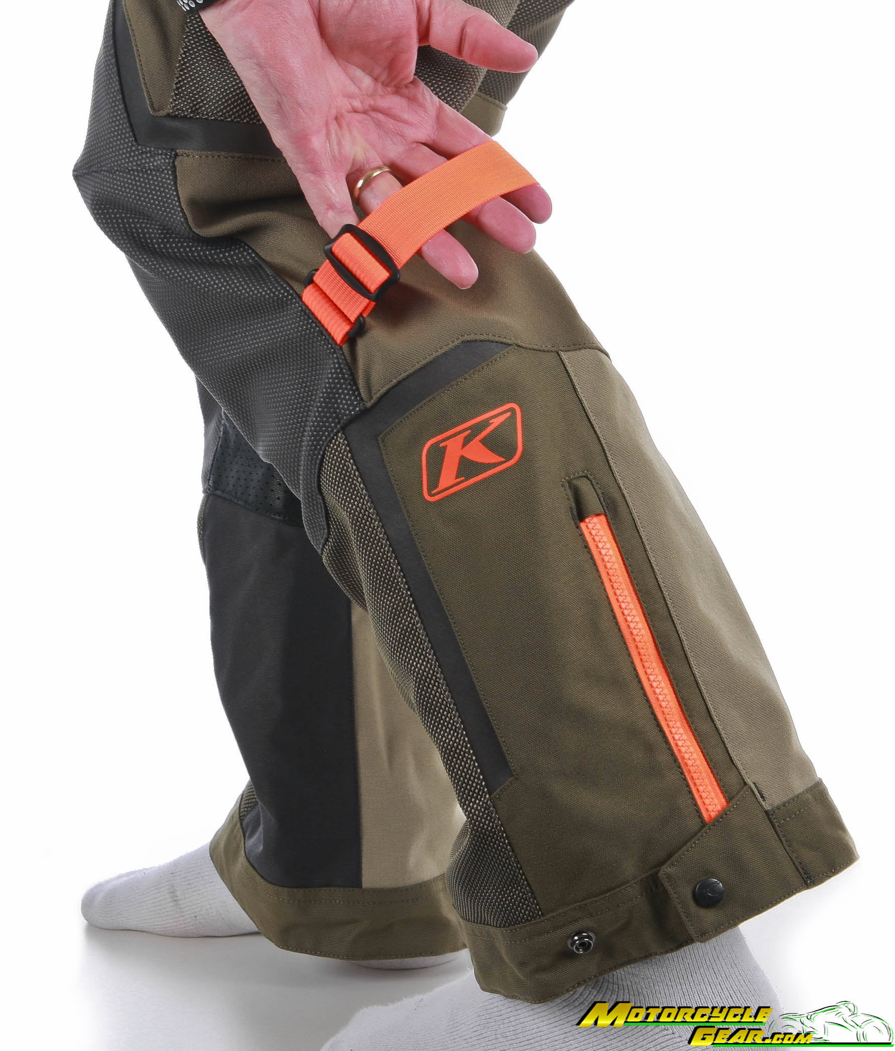 Klim - Baja S4 Pant - Sage - Strike Orange, 30