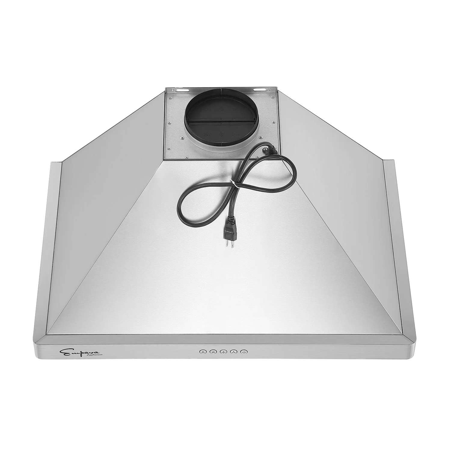 30 in. 400 CFM Ducted Kitchen Wall Mount Range Hood with Light in Stainless Steel