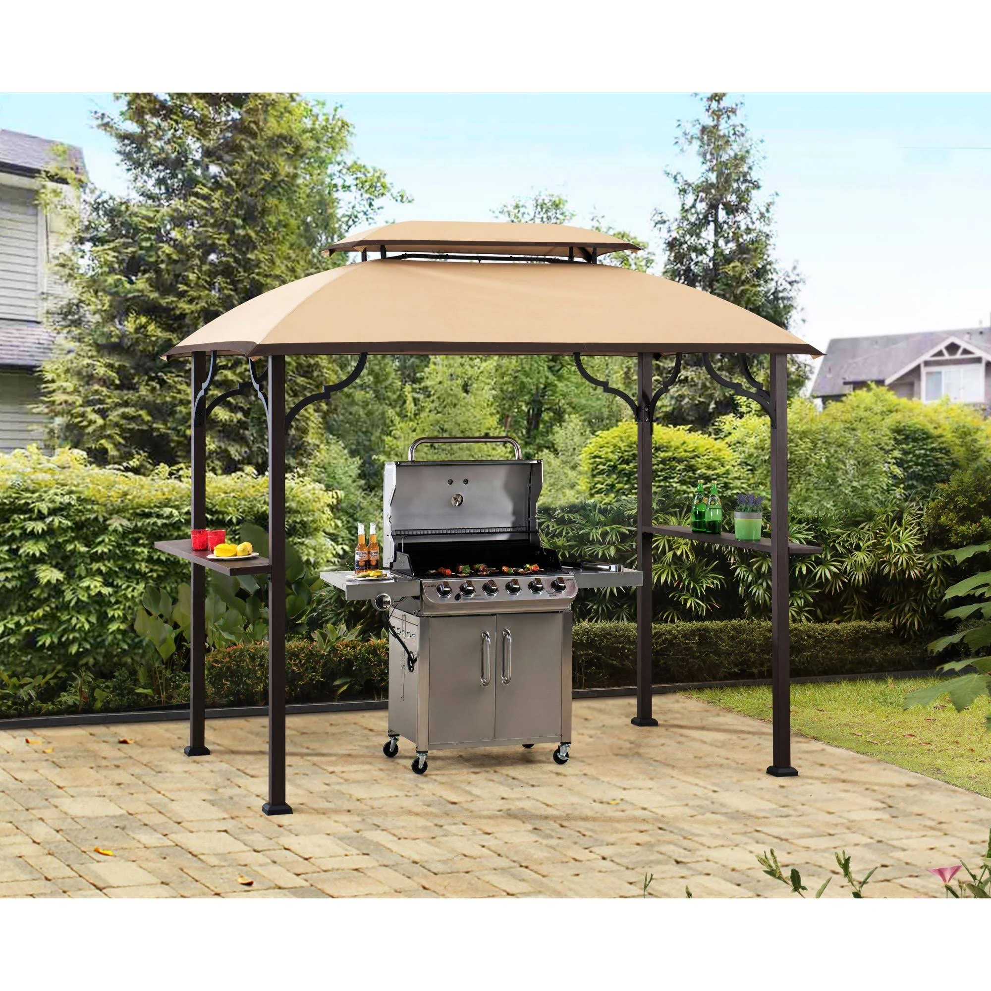 Sunjoy 8& x 5& Greenvail Grill Gazebo