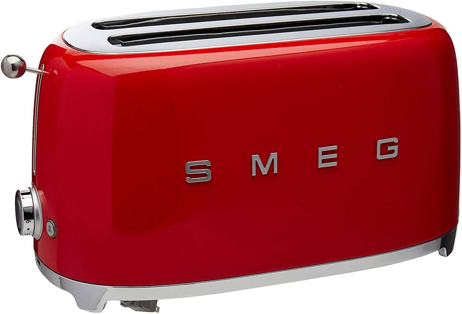 SMEG TSF02 4-Slice Toaster - Red
