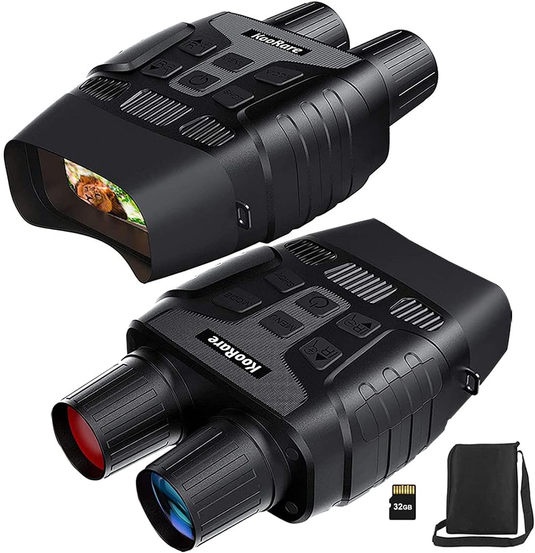 Night Vision Binoculars Night Vision Goggles Digital Infrared Goggles Night Vision for Adults Hunting Binoculars Day and Night Night Vision Scope for Hunting,Spotting,Surveillance with 32G Card