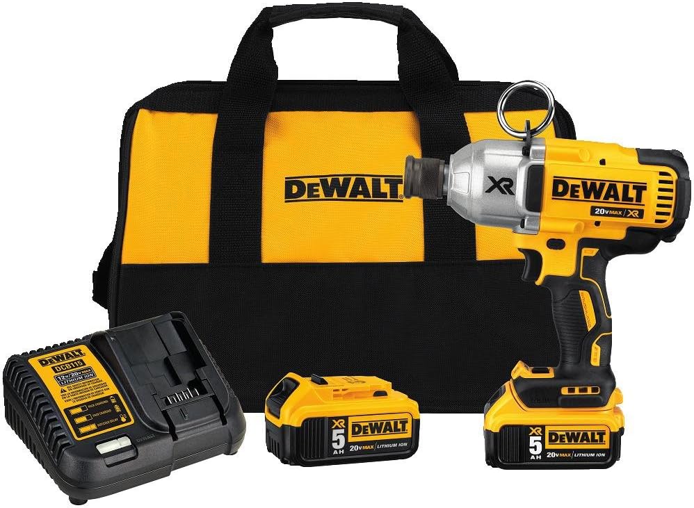 DEWALT 20V MAX* XR Cordless Impact Wrench Kit with Quick Release Chuck (DCF898P2)