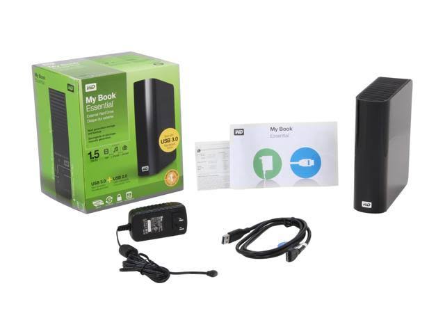 WD My Book 1.5TB USB 3.0 External Hard Drive - WDBACW0015HBK