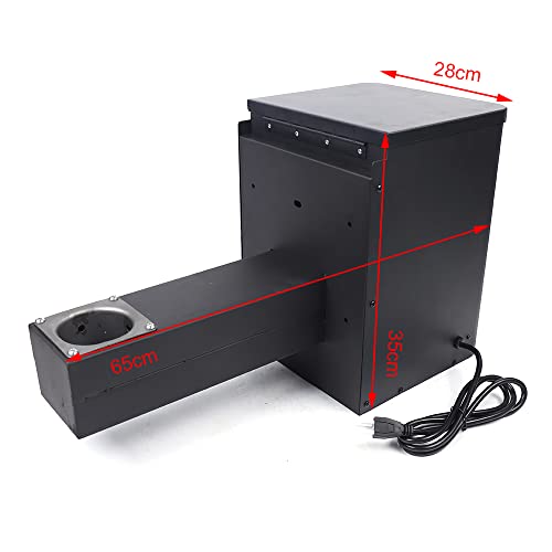 Pellet Smoker Hopper Assembly Kit, Intelligent Digital Temperature Controller Electric Wood Pellet Smoker Grill Part for Grill, Smoke, Bake, Roast, Braise, and BBQ (Mechanical Knob)