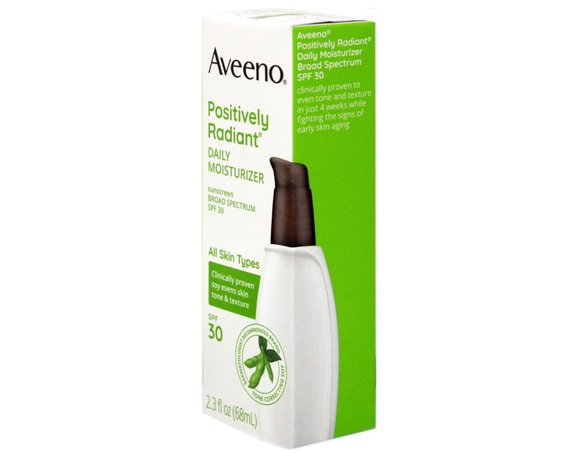 5 Pk Aveeno Positively Radiant Daily Face Moisturizer Broad Spectrum SPF 30, 2.3 Fl. Oz.