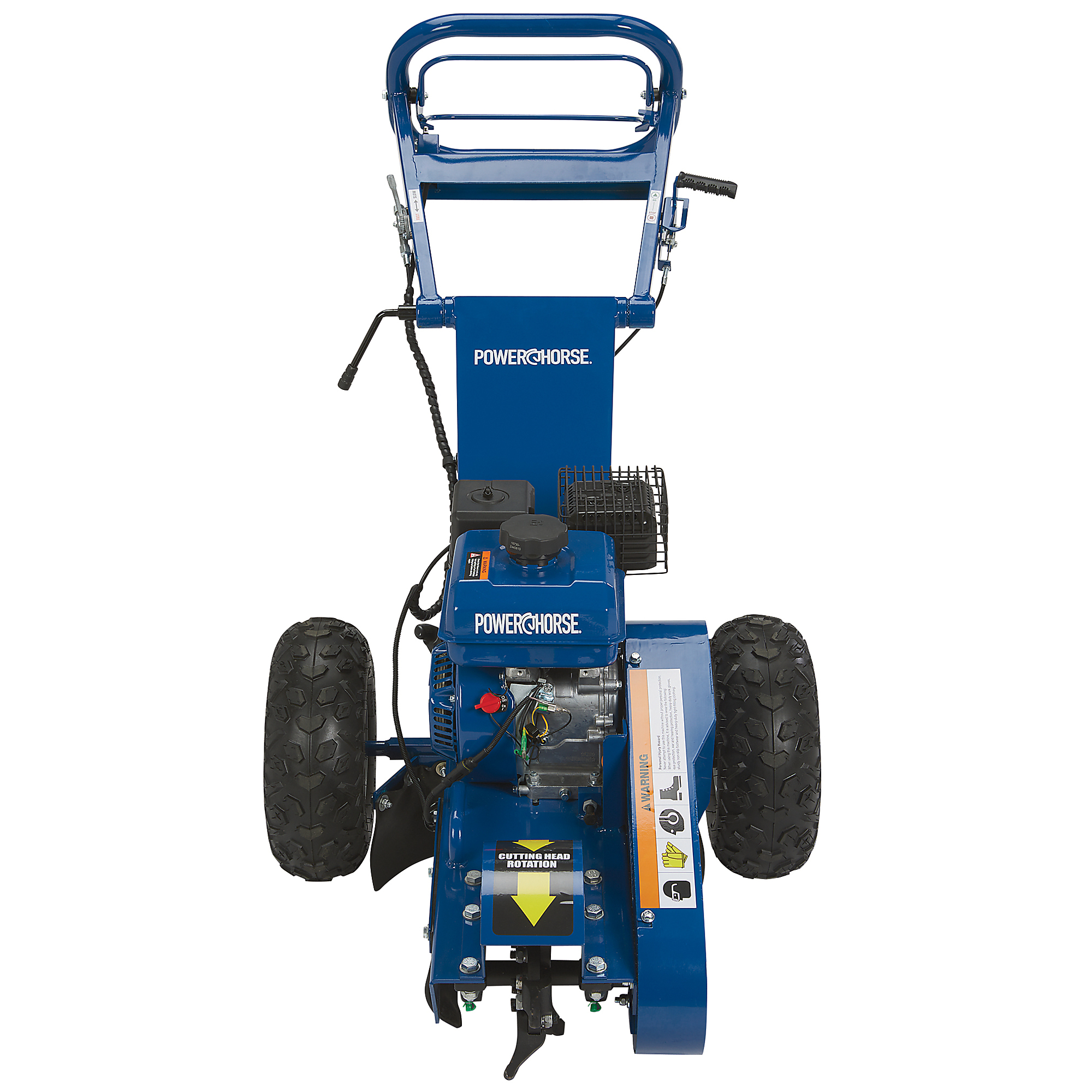 Powerhorse 7 HP Stump Grinder, 212cc Gas-Powered Engine, 6 Carbide-Tipped Teeth