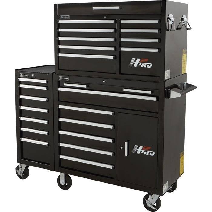 Homak BL08018070 18 in. H2Pro Series 7 Drawer Side Cabinet (Blue)