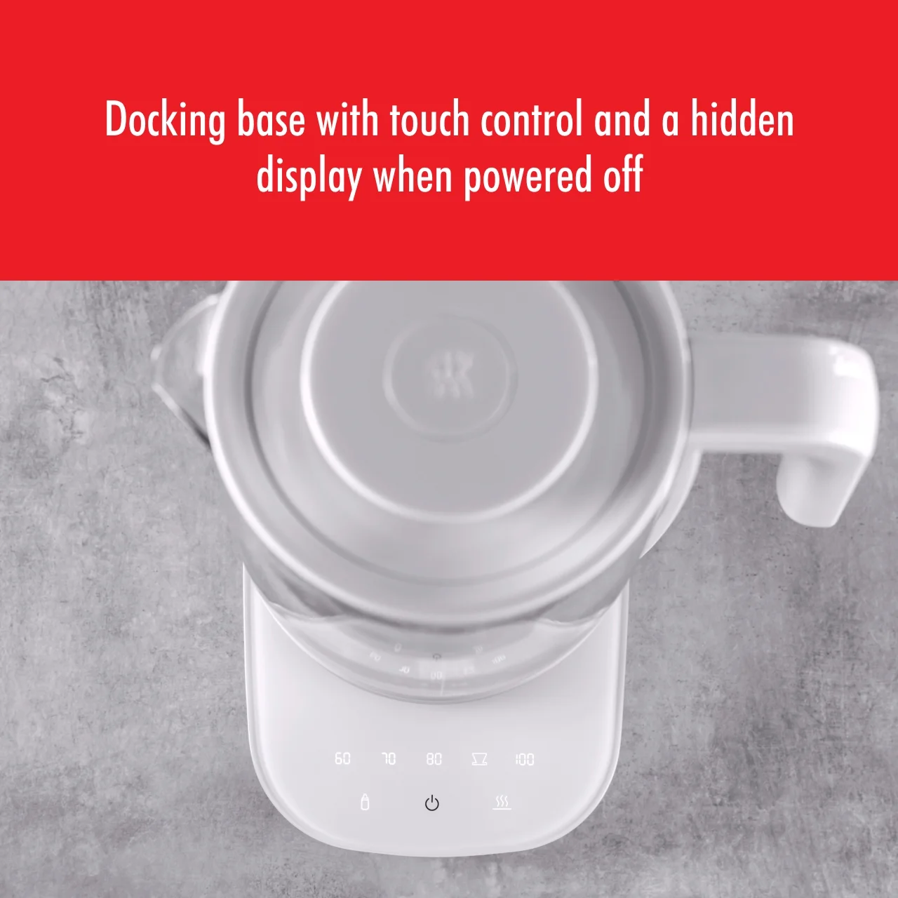 ZWILLING Enfinigy Glass Kettle, Tea Kettle, Silver