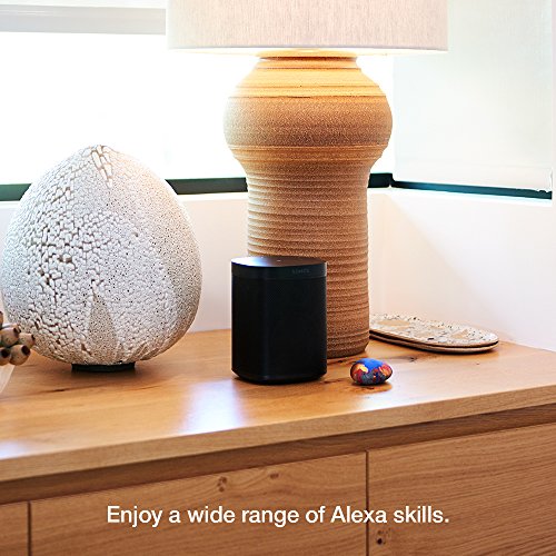 Two Room Set with all-new Sonos One - Smart Speaker with Alexa voice control built-In. Compact size with incredible sound for any room. (Black)