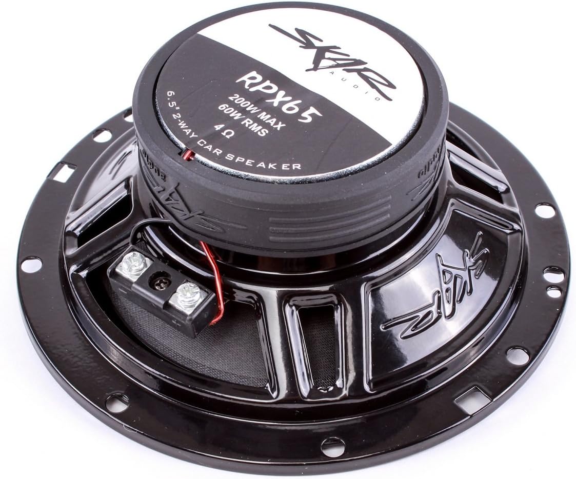 Skar Audio RPX65 6.5" 200W 2-Way Coaxial Car Speakers, Pair Pack of 2