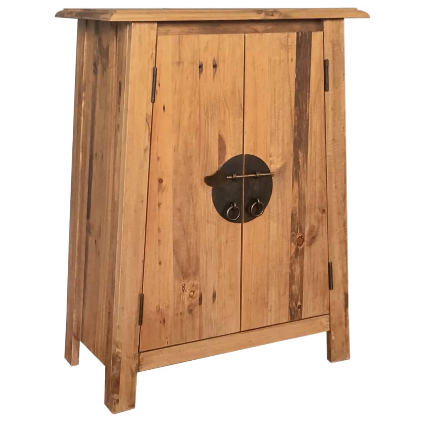 Anself Bathroom Side Cabinet with Shelf Recycled Pinewood Storage Cabinet for Washroom, Living Room, Home Furniture Decor 23.2 x 12.6 x 31.5 Inches (W x D x H)
