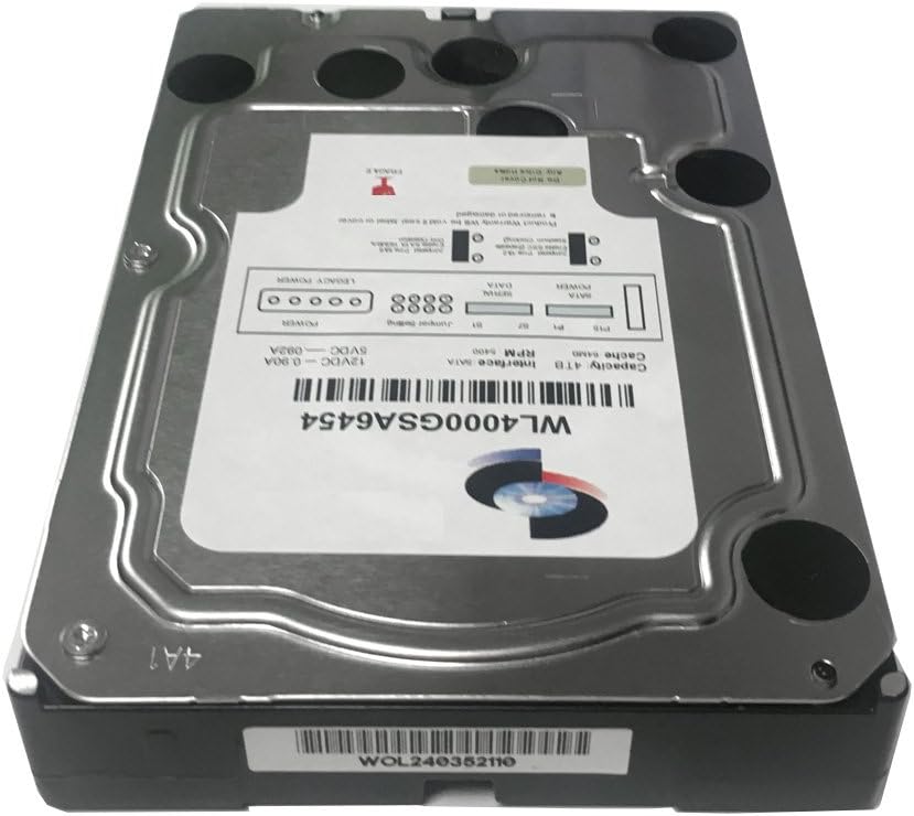 WL 4TB 64MB Cache 5400RPM SATA III (6.0Gb/s) (Low Power & Heavy Duty) 3.5" Internal Hard Drive (PC, NAS & CCTV DVR) - w/ 1 Year Warranty Pack of 2