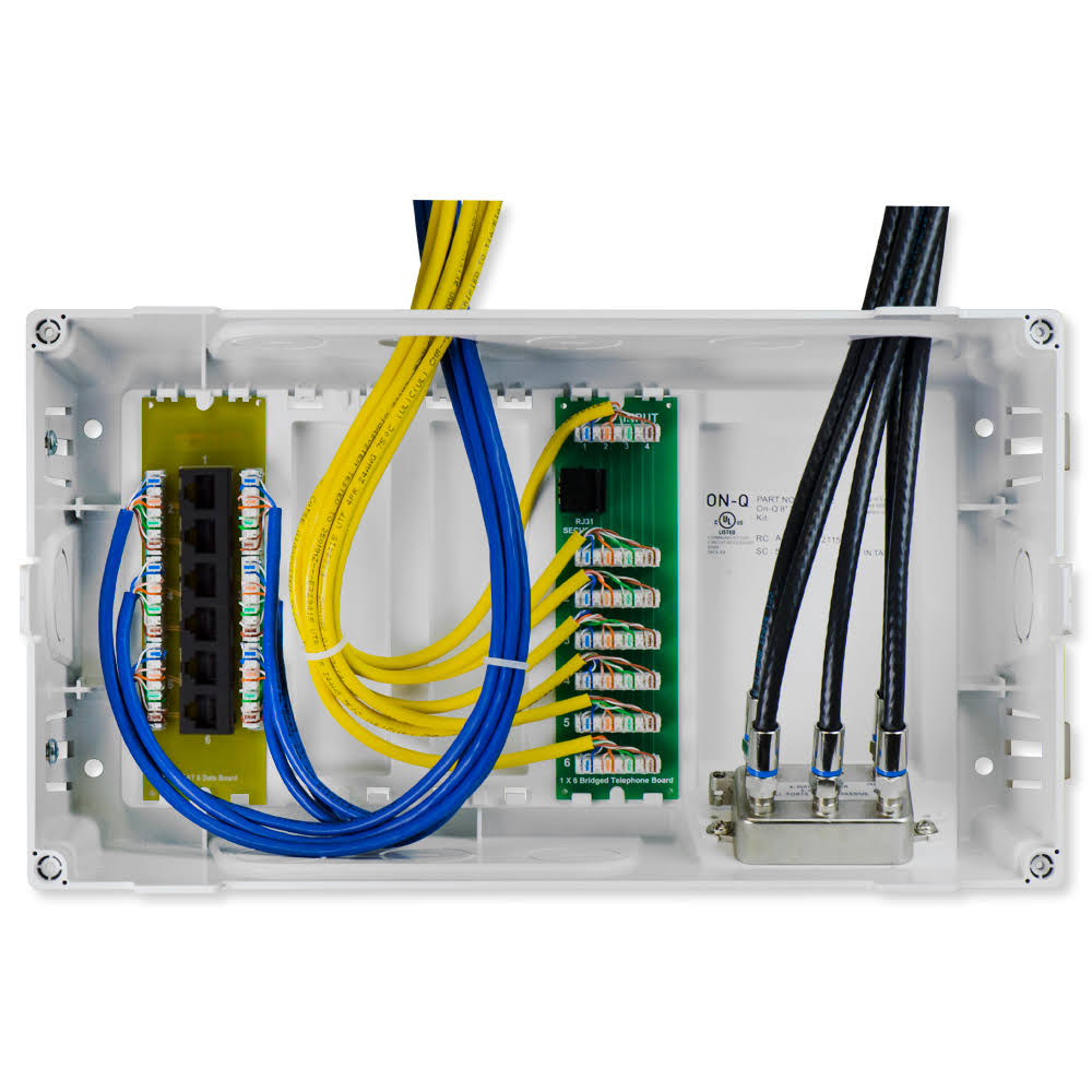 On-Q Legrand En0804 8-Inch MDU Enclosure Kit with Cat6 Data Kit