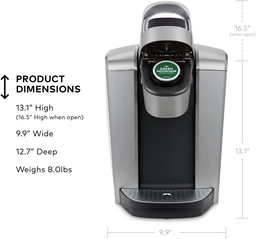 Keurig K-Elite Single Serve K-Cup Pod Programmable Coffeemaker (Brushed Silver)