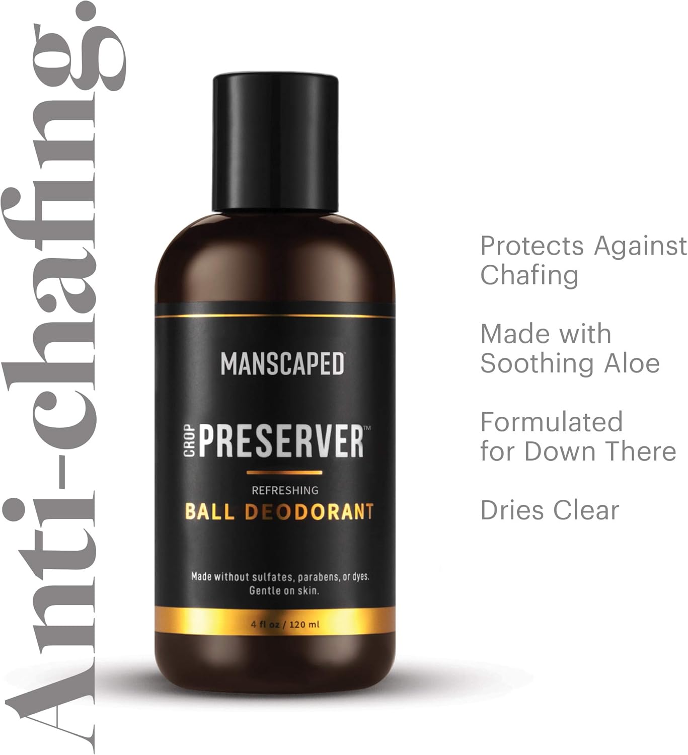 MANSCAPED™ Nuts and Bolts 3.0, Men's Grooming Kit, Includes The Lawn Mower™ 3.0 Ergonomically Designed Powerful Waterproof Trimmer, The Crop Preserver™ Ball Deodorant and Disposable Shaving Mats Pack of 2