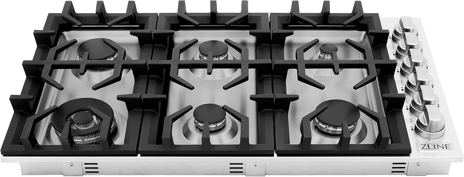 ZLINE 36" Gas Cooktop with 6 Gas Burners (RC36)