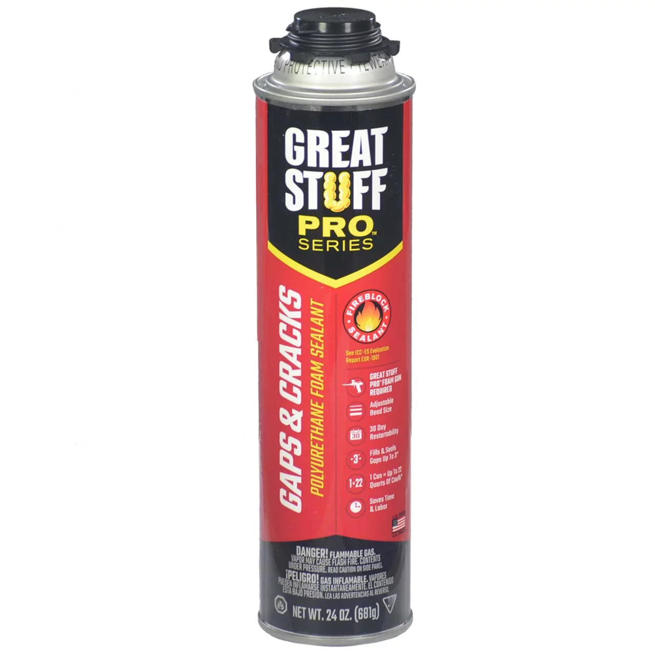 Great Stuff Pro Gaps and Cracks 24oz Spray Foam Insulation (Case of 12) - 341557