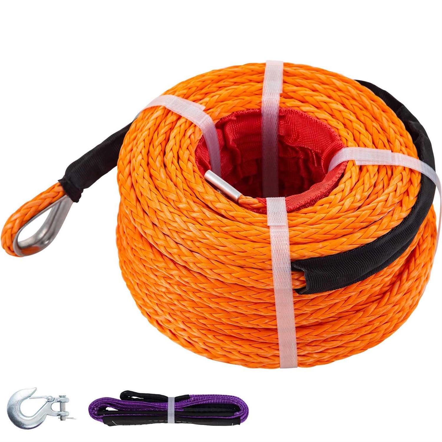 VEVOR Synthetic Winch Rope Winch Line Cable Hook - Shop Hardware Tools Online Store